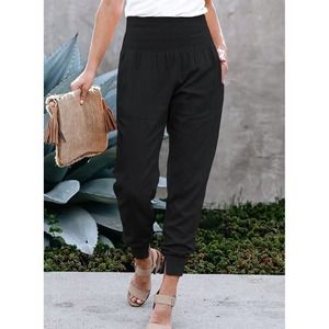 New Without Tag - Zesica Black Split-Hem Joggers - Women Size S